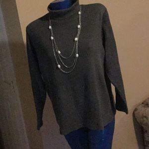 Grey turtleneck